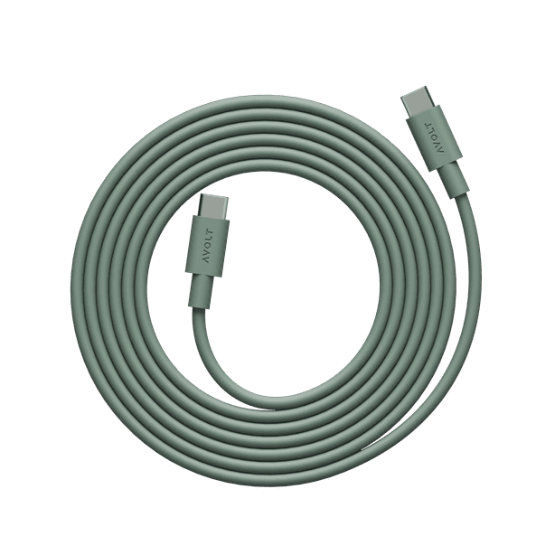 AVOLT - Cable 1 - Oak Green / USB-C to USB-C / 2m