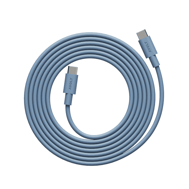 AVOLT - Cable 1 - Shark Blue / USB-C to USB-C / 2m