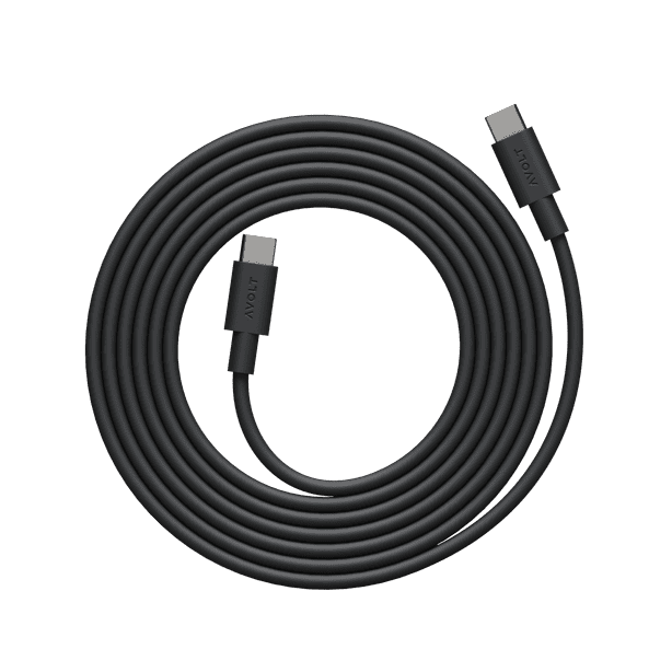 AVOLT - Cable 1 - Stockholm Black / USB-C to USB-C / 2m