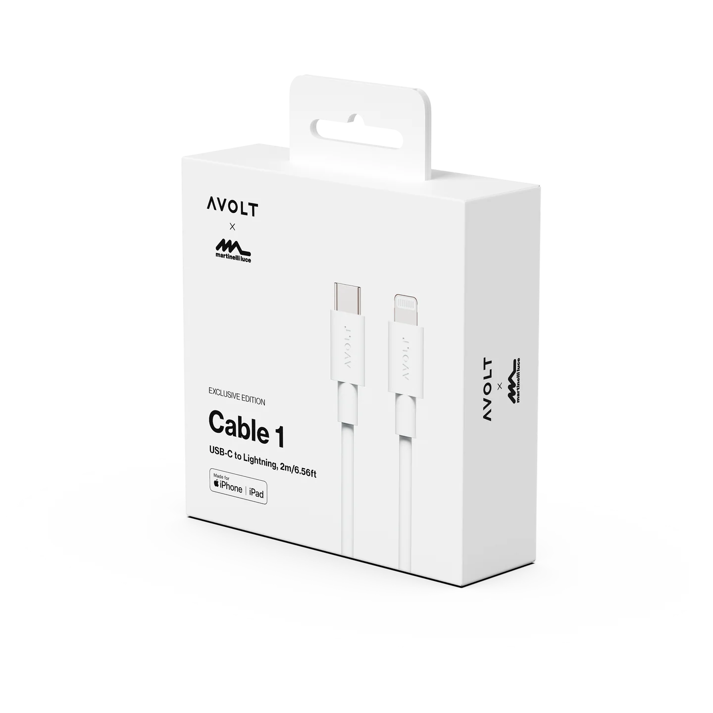 AVOLT - Cable 1 - Opal White Made for USB-C to USB-C / 2m (Copy)