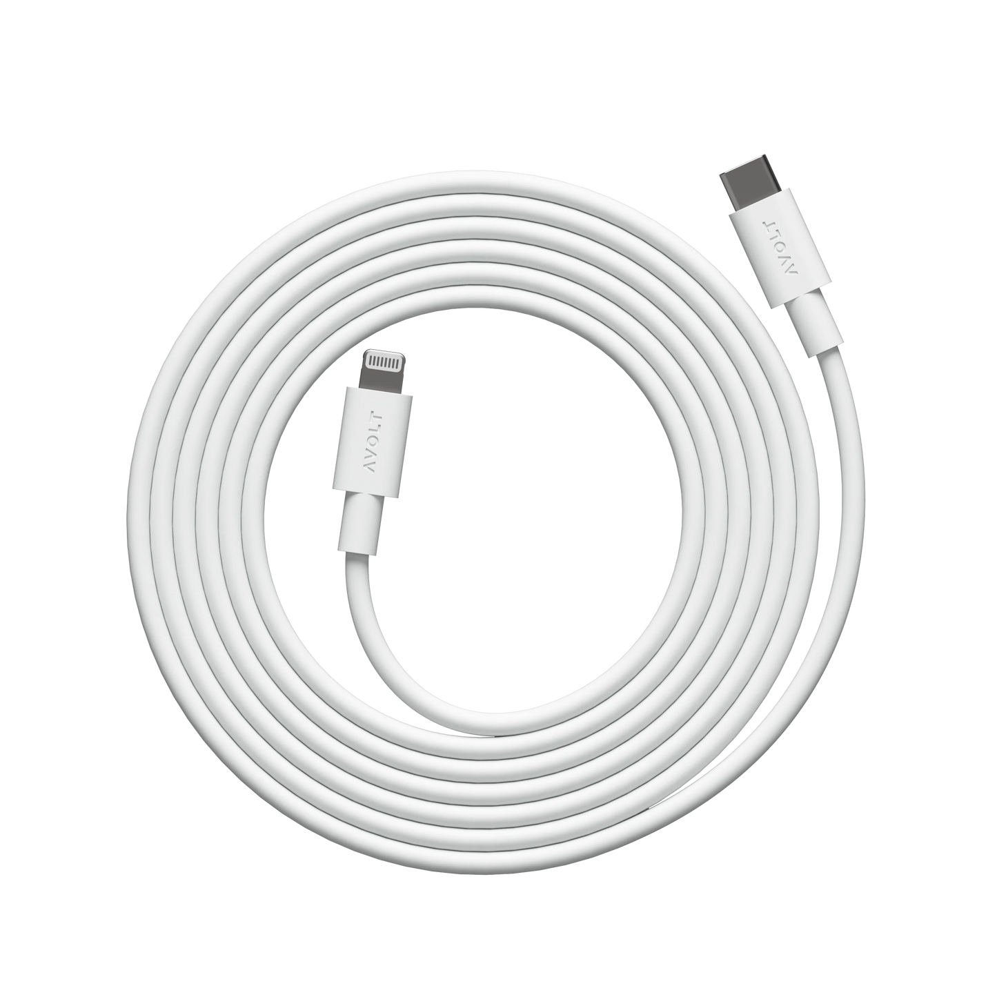 AVOLT - Cable 1 - Opal White Made for USB-C to USB-C / 2m (Copy)