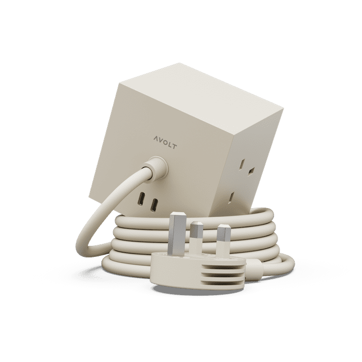 AVOLT - Square 1 (UK) - Nomad Sand /  AC and USB-C