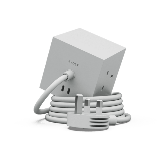 AVOLT - Square 1 (UK) - Gotland Grey /  AC and USB-C