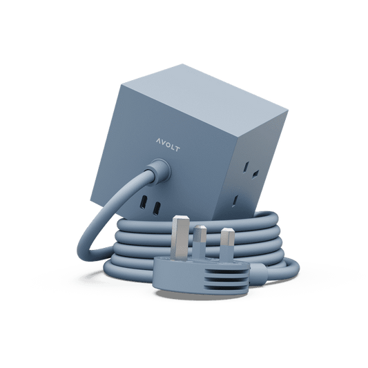 AVOLT - Square 1 (UK) - Shark Blue / AC and USB-C